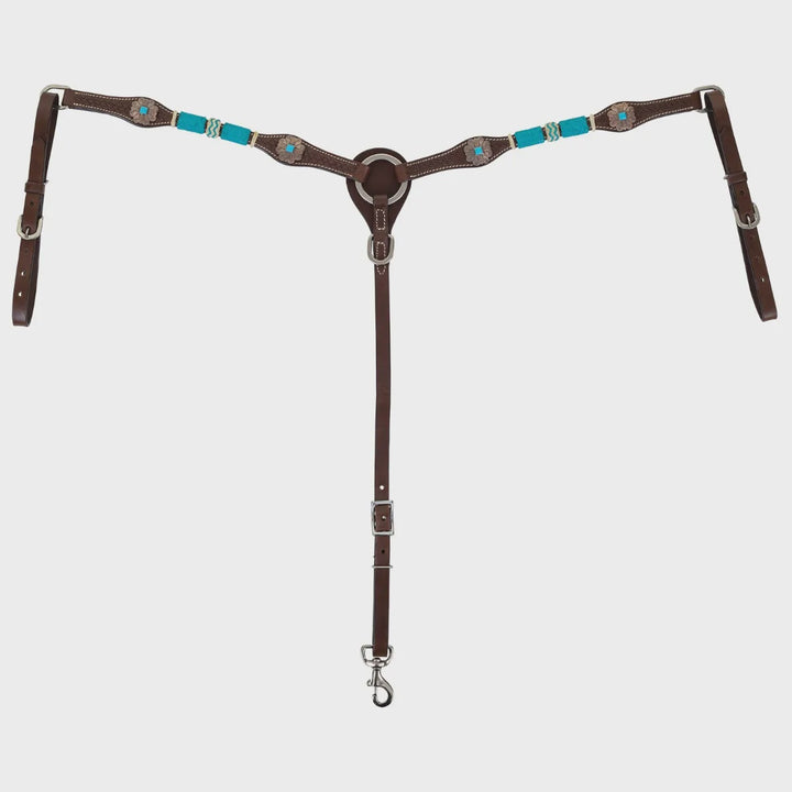 CIRCLE Y TURQUOISE ROUNDUP BREAST COLLAR