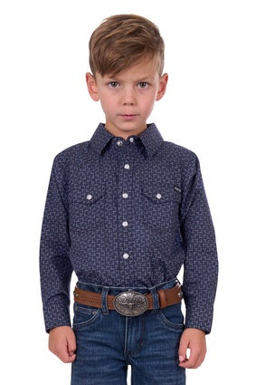 Pure Western  Boys Jett LS Shirt