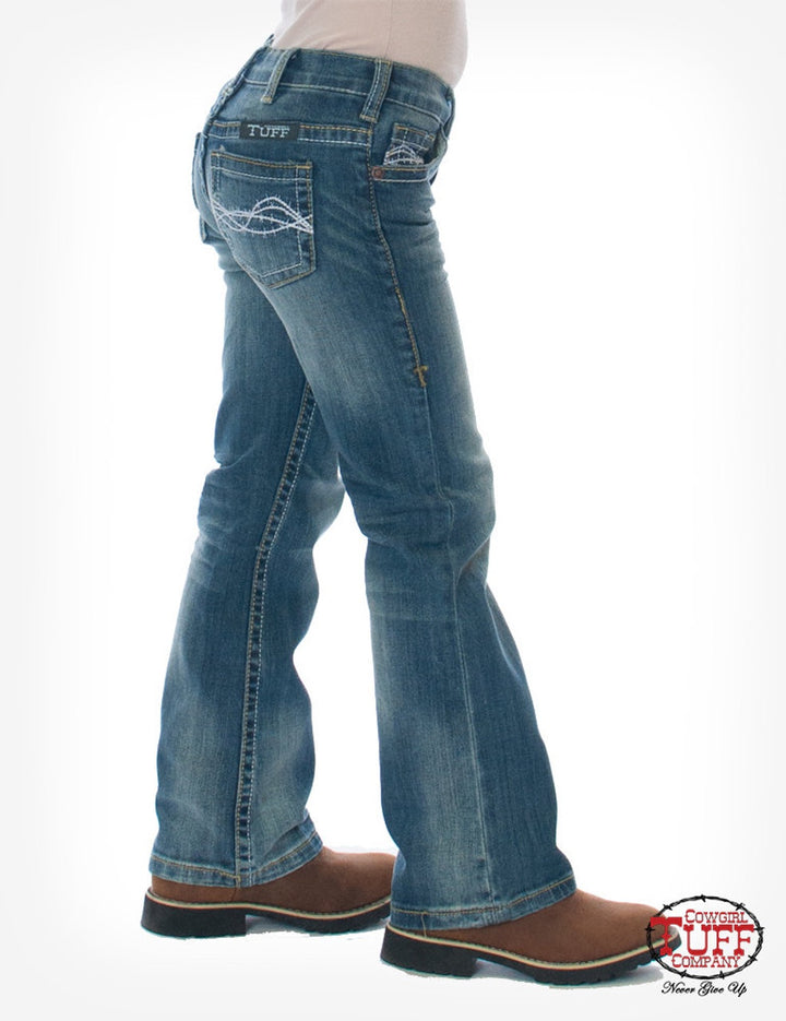 Cowgirl Tuff Girls Don't Fence Me In Bootcut Jeans