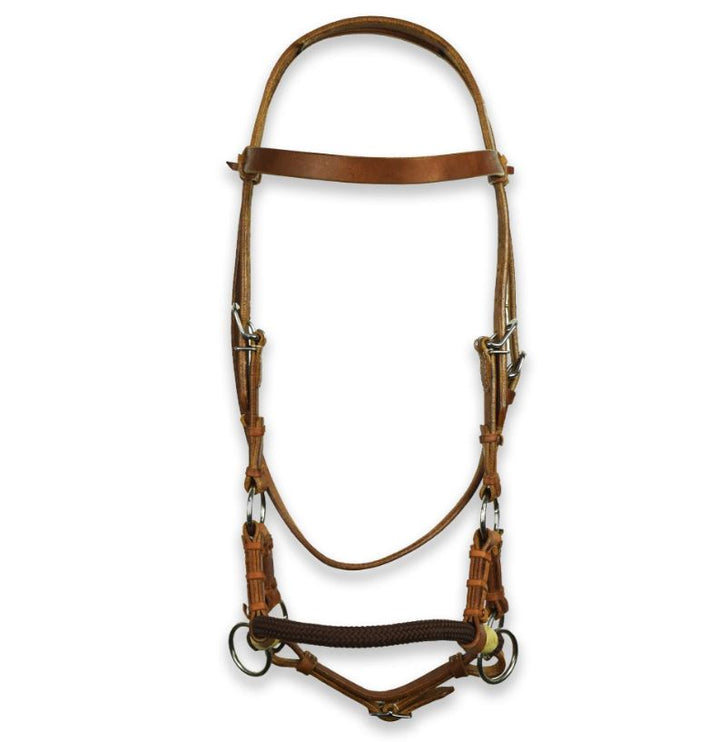 Ezy Ride Side Pull with Double Rope Soft Nose Harness