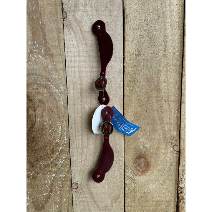 San Saba Burgundy Youth Spur Strap