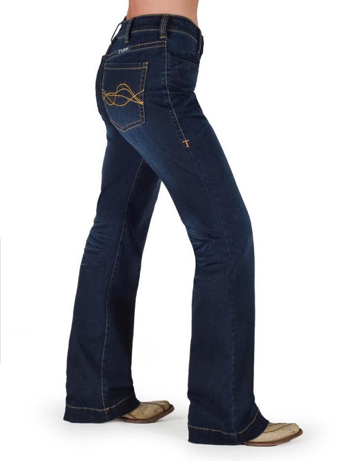 Cowgirl Tuff Womens Platinum Bootcut Jeans