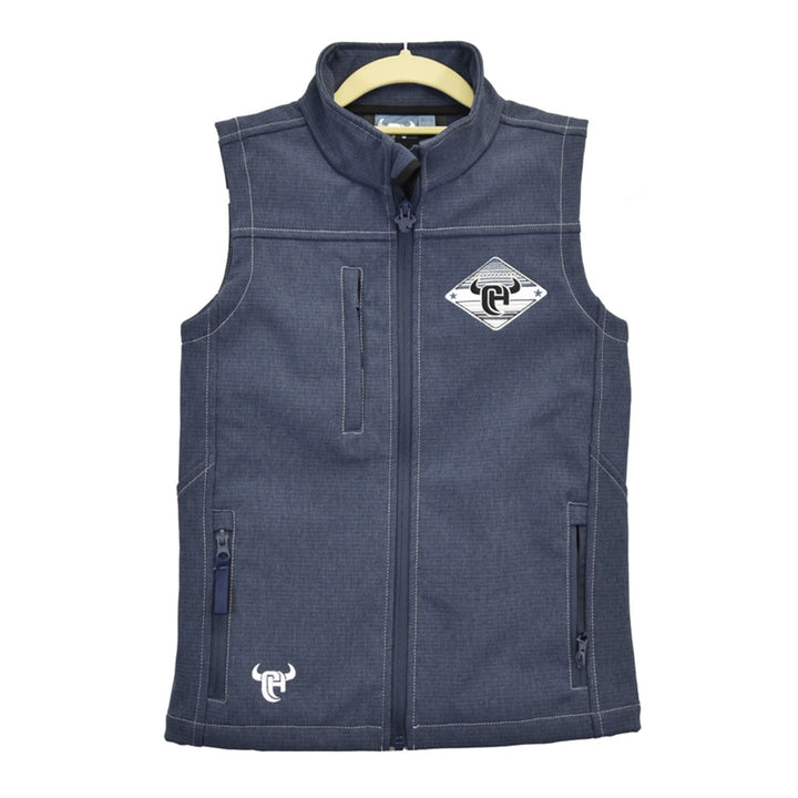 Cowboy Hardware Youth Boy's Built Tough Blue Vest