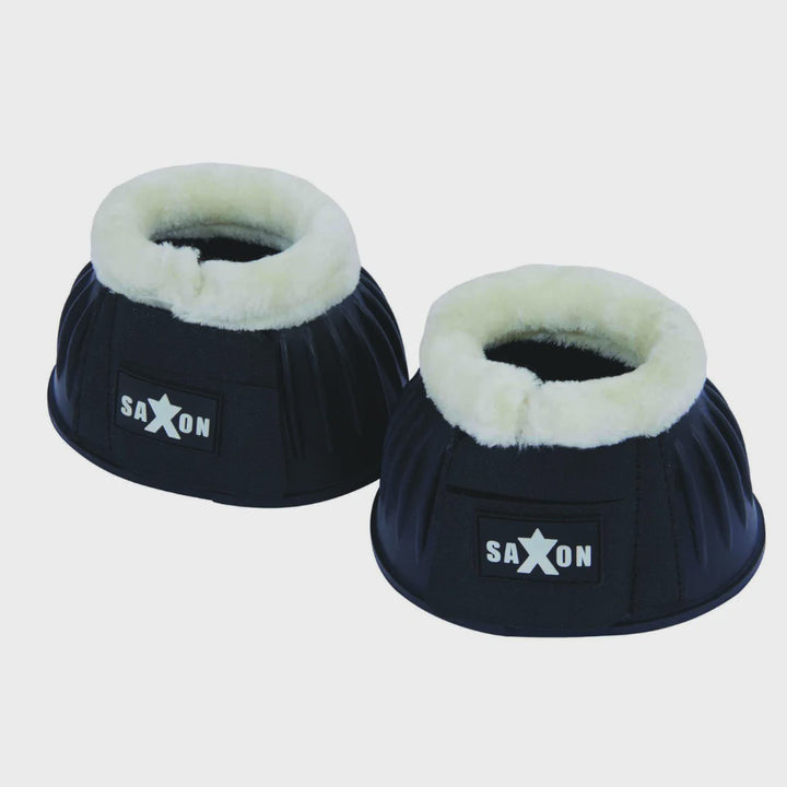 Saxon Fleece Trim Rubber Bell Boots