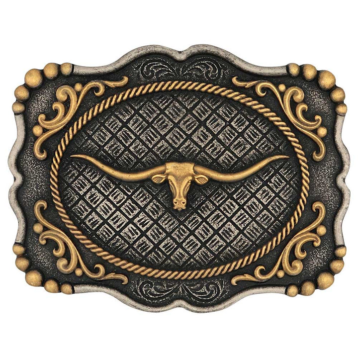 Montana Silversmiths Framed Longhorn Buckle