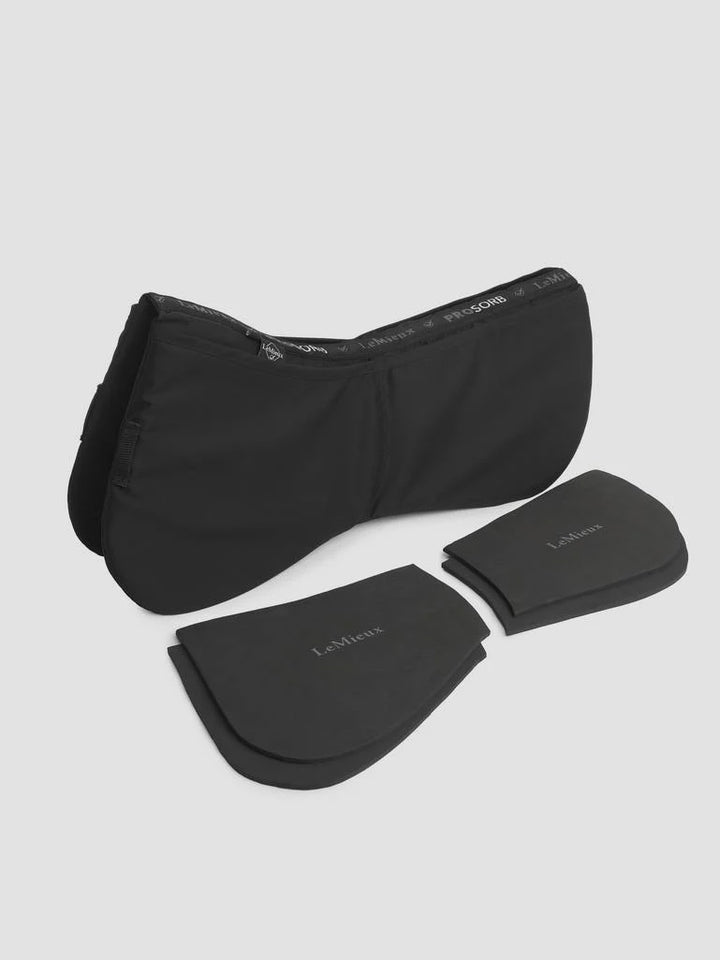 LeMieux ProSorb Plain 2 Pocket Half Pad Black