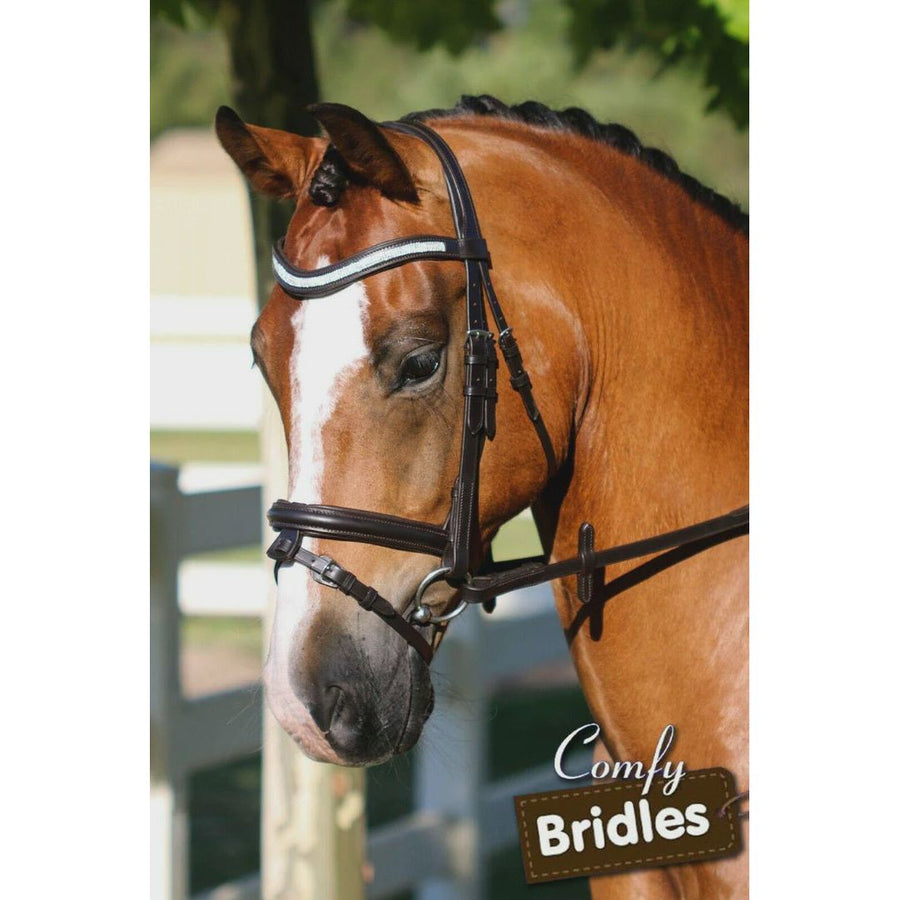 Flexible Fit 4 Row Crystal Wave Snaffle Bridle – Taupo Equestrian Supplies