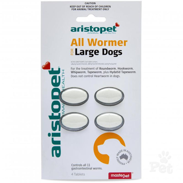 All Wormer Large Dogs 4 Pack