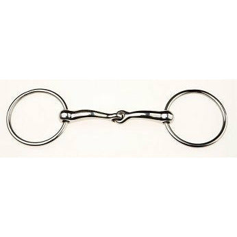 JP Korsteel Stainless Steel Jointed Loose Ring Snaffle