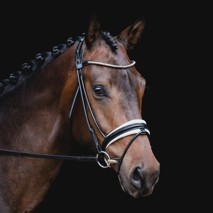 Lumiere Mercie Rolled White Padded Bridle