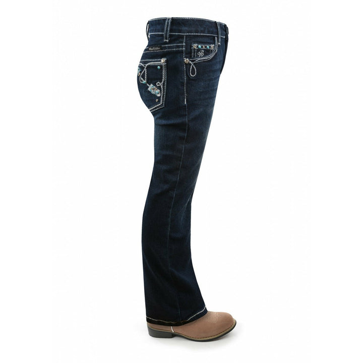 Pure Western Rhain Girls Boot Cut Jeans