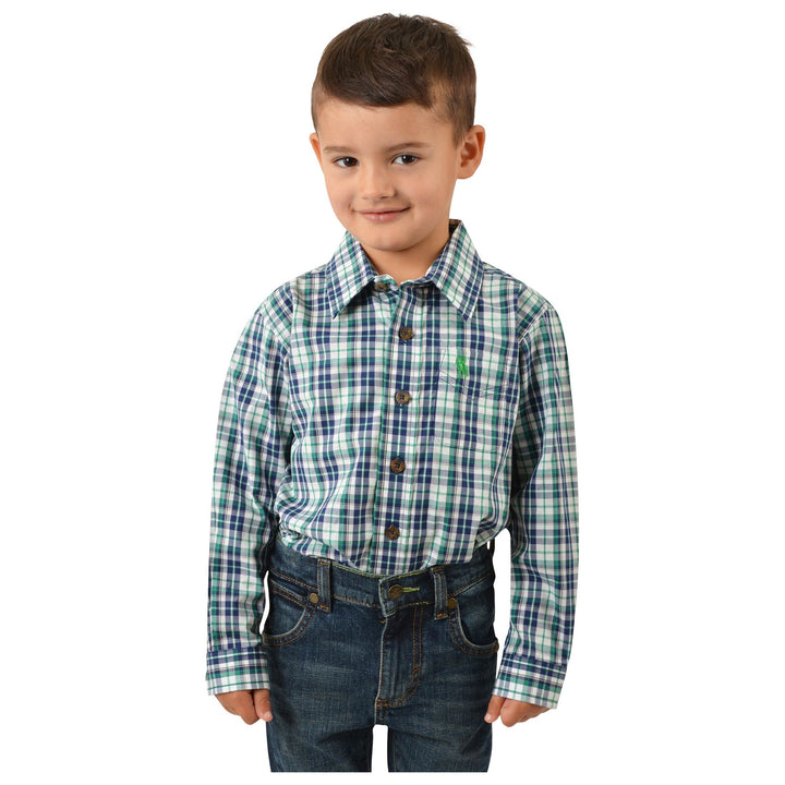 Boy’s Jackson Check 1-Pocket Long Sleeve Shirt (Size 12 Only)