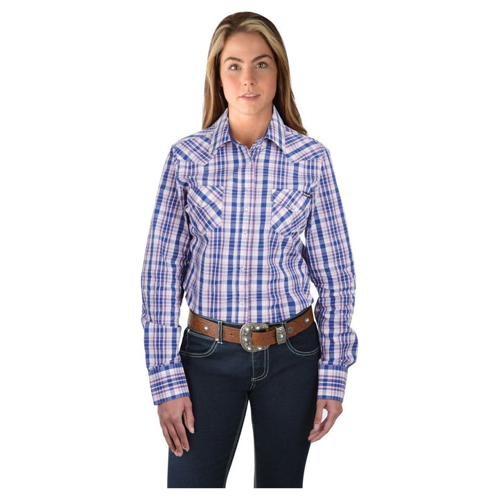 Wrangler Women's Isabelle Check L/S Western Shirt