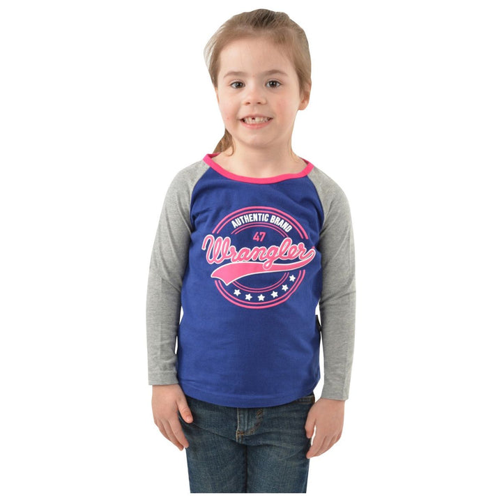 Girls Sierra LS Baseball Raglan Tee