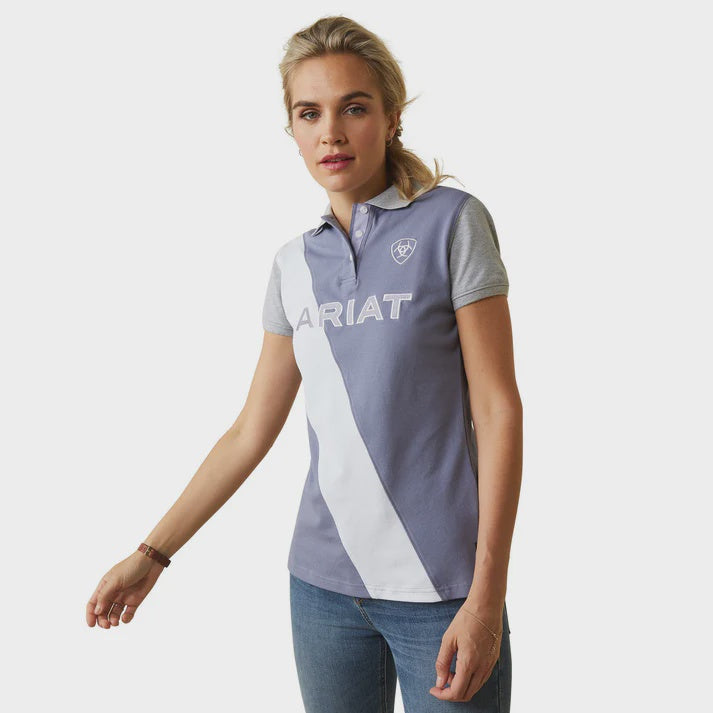 Ariat Women's Taryn Short Sleeve Polo  Dusky Granite