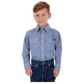 Pure Western Boys Oliver Long Sleeve Shirt